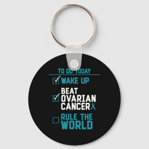 Wake Up Beat Ovariumkanker Regeren De Wereld Sleutelhanger