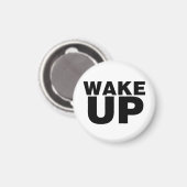 Wake Up Black Magneet (Voorkant / Achterkant)