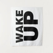 Wake Up Black Wandkleed (Voorkant)