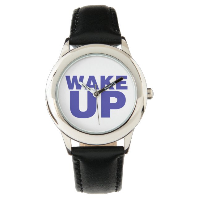 Wake Up Blue Horloge (Voorkant)