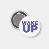 Wake Up Blue Magneet (Voorkant / Achterkant)