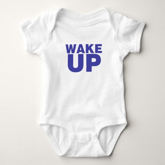 Wake Up Blue Romper (Voorkant)