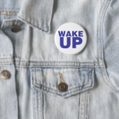 Wake Up Blue Ronde Button 5,7 Cm (In situ)
