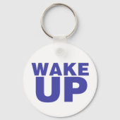 Wake Up Blue Sleutelhanger (Voorkant)