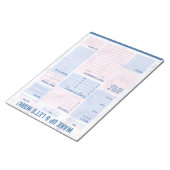 Wake-up en werkblok notitieblok (Schuin)