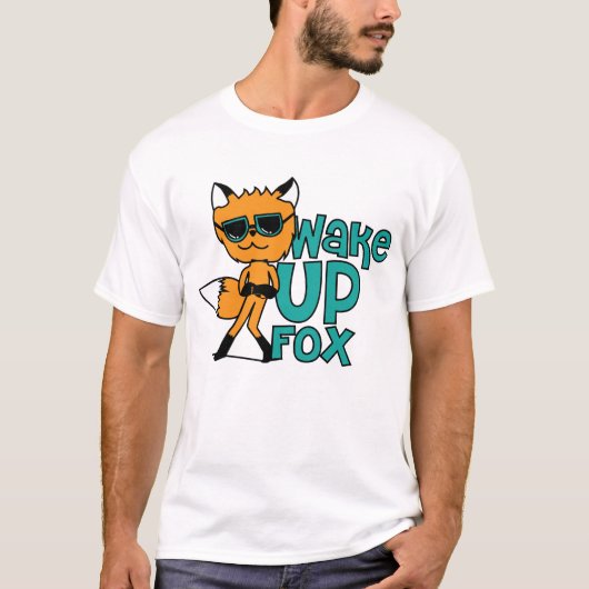 Wake Up Fox Cool Guy T-shirt (Voorkant)