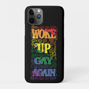 Wake Up Gay Again - Grappig LGBTQ + Pride Design iPhone 11 Pro Hoesje