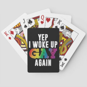 Wake Up Gay Pride - Rainbow Queer Gay CSD Party NL Pokerkaarten
