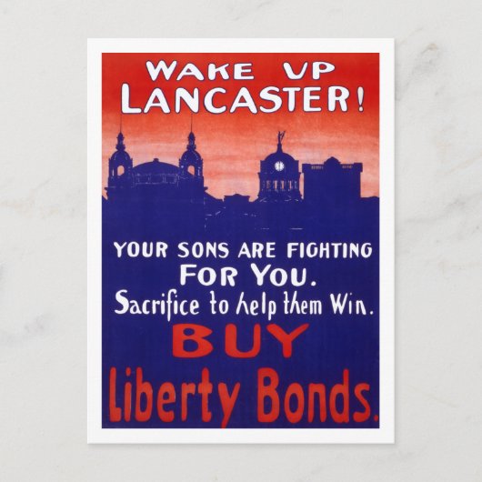 Wake Up Lancaster Briefkaart (Voorkant)