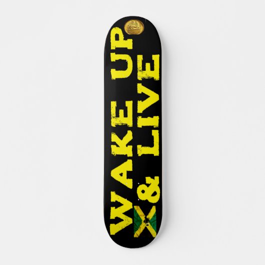WAKE UP & LIVE 7 3/4" Planche de Skateboard (Devant)