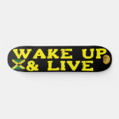 WAKE UP & LIVE 7 3/4" Skateboard Deck (Horizontaal)