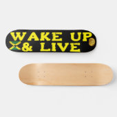 WAKE UP & LIVE 7 3/4" Skateboard Deck (Horizontaal)
