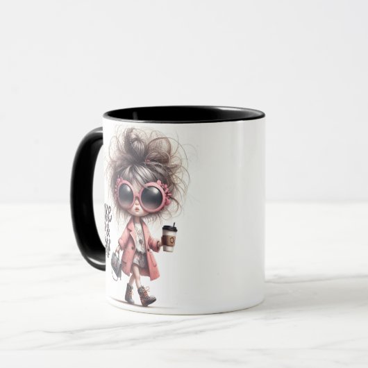 Wake Up & Slay beroemd gemaakt door Whimsical Latt Mok (Voorkant links)