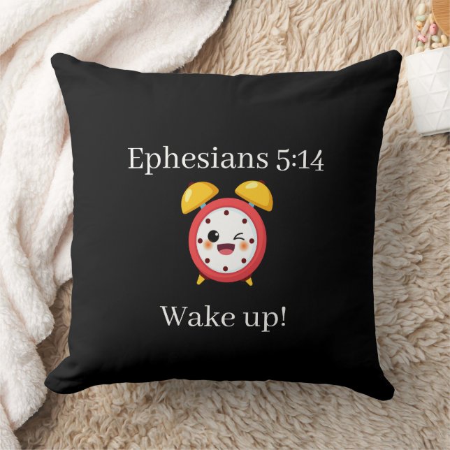 Wake up throw pillow kussen (Deken)