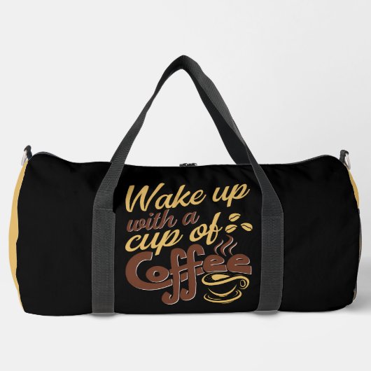 Wake Up With Coffee Graphic  Plunjezak (Voorkant)