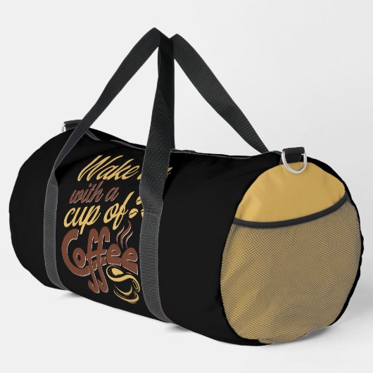 Wake Up With Coffee Graphic  Plunjezak (Rechterhoek)