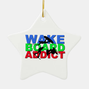 Wakeboard Addict Keramisch Ornament
