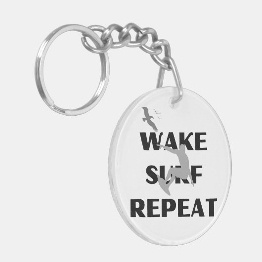 Wakeboard Enthusiast Chain Sleutelhanger (Voorkant Links)