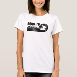 Wakeboard geboren uit Wake Wakeboarding Wakeboarde T-shirt