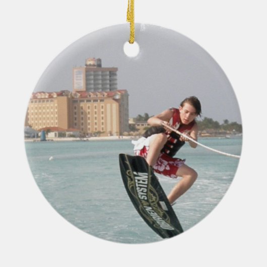 Wakeboard Jump Ornament (Achterkant)