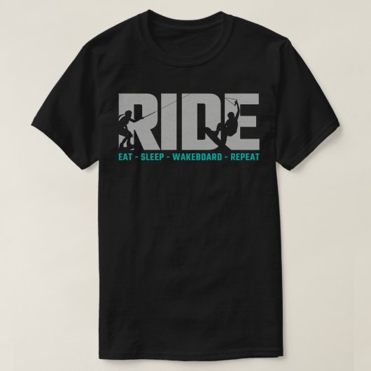 wakeboarden 6 t-shirt (Design voorkant)