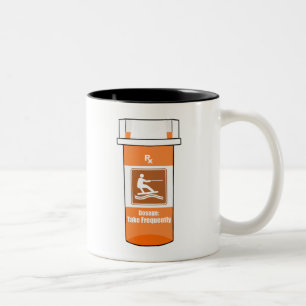 Wakeboarden is mijn medicijn tweekleurige koffiemok