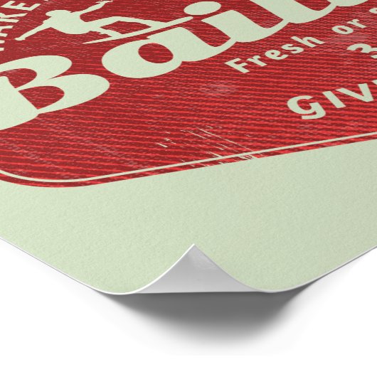 Wakeboarden op borgtocht poster (Hoek)