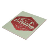 Wakeboarden op borgtocht tegeltje (Zijkant)