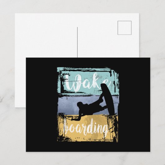 Wakeboarder Briefkaart (Voorkant / Achterkant)