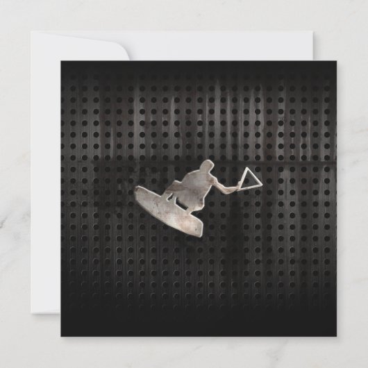 Wakeboarder; Koel zwart Kaart (Achterkant)