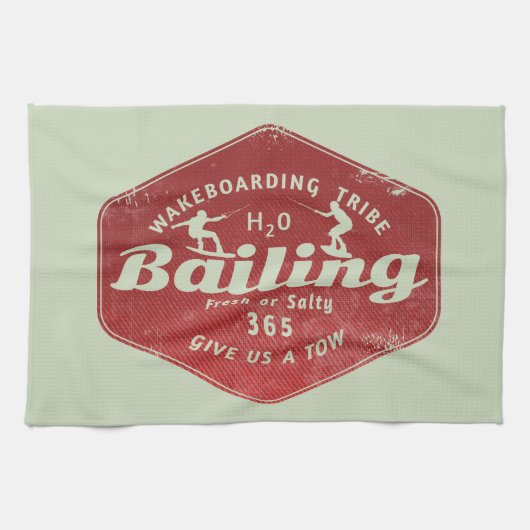 Wakeboarder Theedoek (Horizontaal)