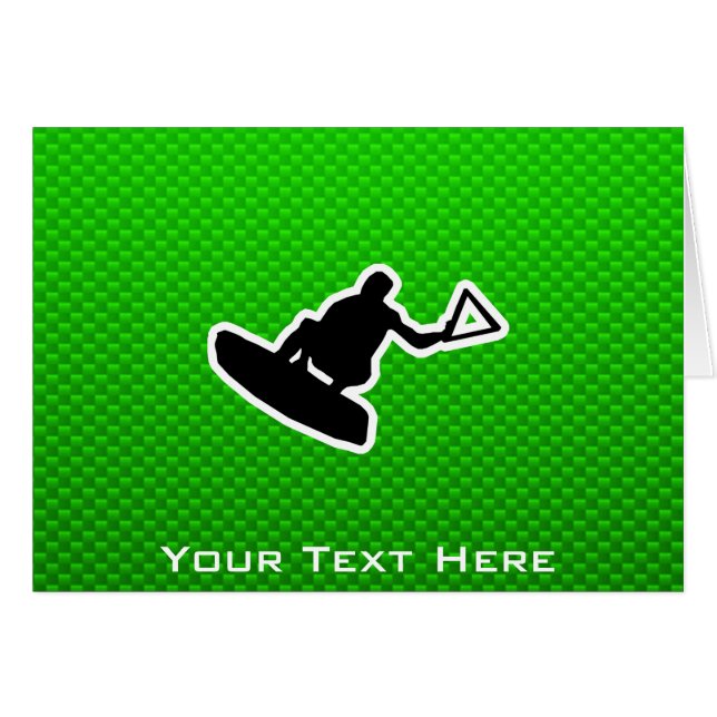 Wakeboarder vert (Devant horizontal)