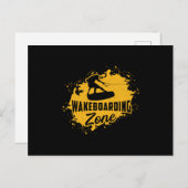 Wakeboarder Wakeboard - Wake Cable Wakeboarder Briefkaart (Voorkant / Achterkant)