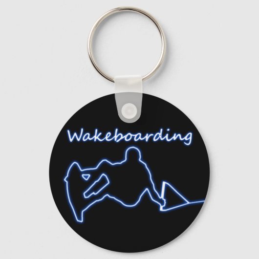 Wakeboarding Neon Sleutelhanger (Voorkant)