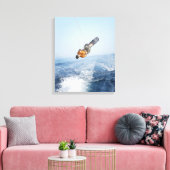 Wakeboarding Stunt Canvas Afdruk (Insitu (Woonkamer))