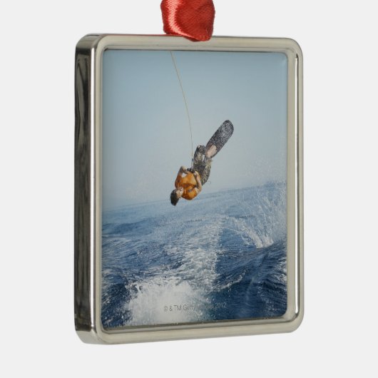 Wakeboarding Stunt Metalen Ornament (Rechts)