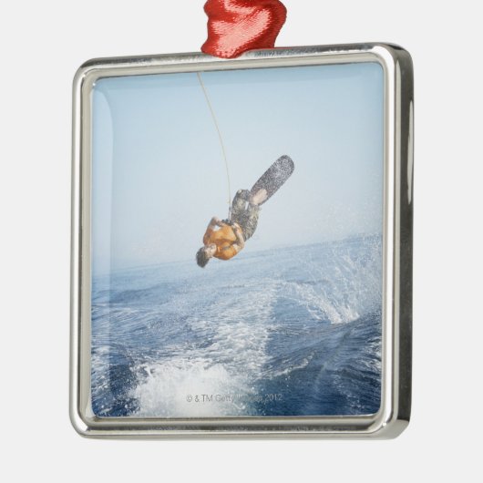 Wakeboarding Stunt Metalen Ornament (Links)