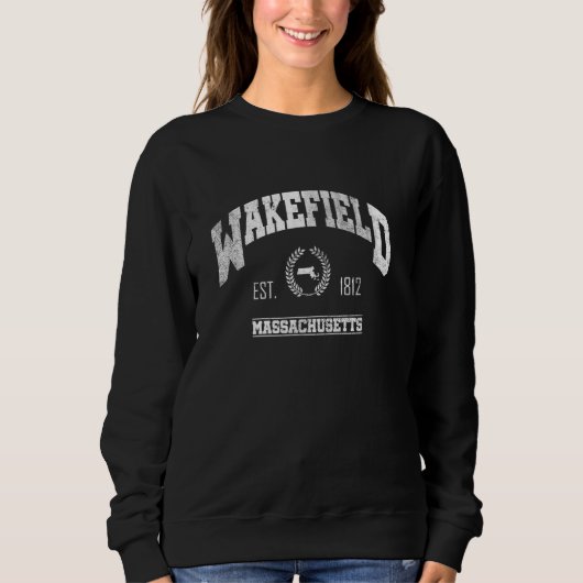 Wakefield MA Massachusetts Throwback Trui (Voorkant)