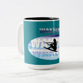 Wakegirls wakeboard Mug nom d'ajout personnalisé (Devant gauche)