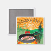 Wake'n & Bacon Magnet Magneet (Voorkant / Achterkant)