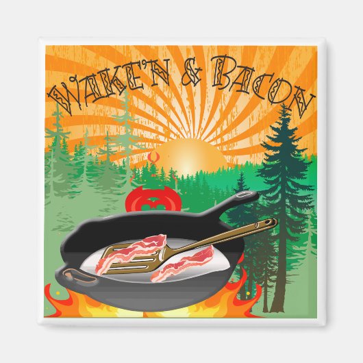 Wake'n & Bacon Magnet Magneet (Voorkant)