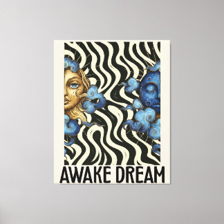 Wakende Droom  (Zon&Maan) Opgespannen Canvasprint Canvas Afdruk