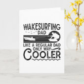 Wakesurfing Dad Cooler Wakeboarding Wakeboarder Kaart (Gele Bloem)