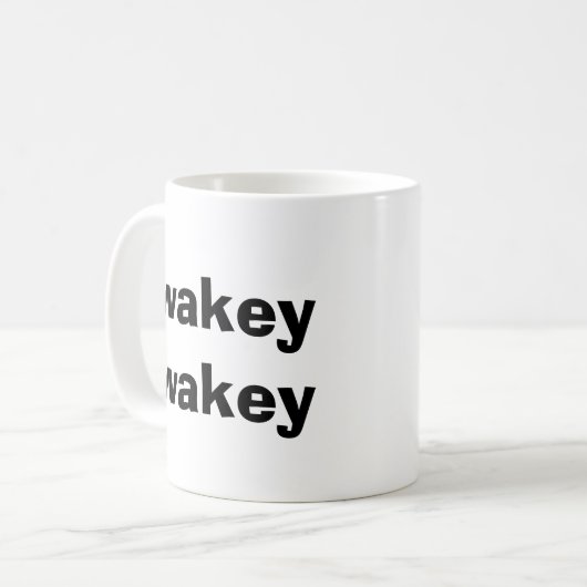 WAKEY WAKEY CAFÉ MUG (Devant gauche)