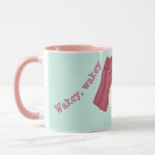 Wakey, wakey-eieren en bakey mok (Links)