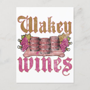 Wakey Wines Briefkaart