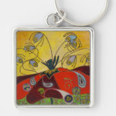 wakker bij dageraad ( schilderij ) sleutelhanger (Voorkant)