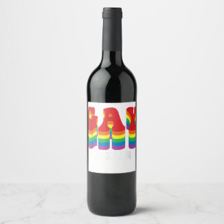 Wakker gay weer Ontwerp voor een pride gay man F Wijn Etiket