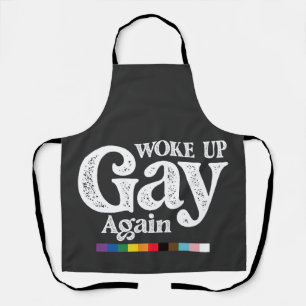 Wakker Geworden Gay Opnieuw Ondersteun LGBT Pride Schort
