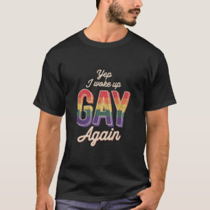 Wakker geworden Gay Pride Regenboog Queer Gay CSD T-shirt